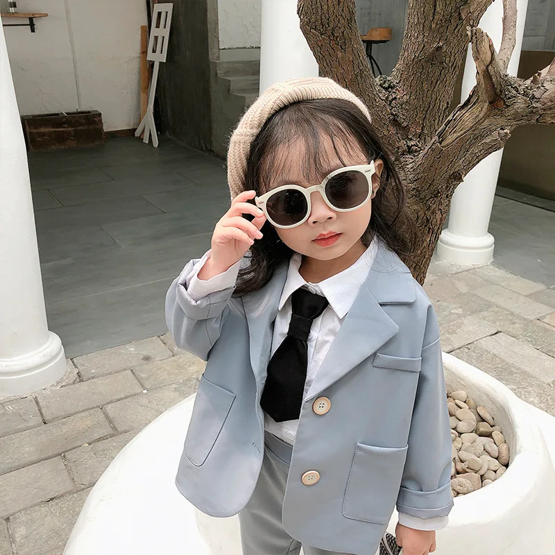 Новый костюм для малышей Костюм девочек Одежда маленьких Комплект одежды Модная