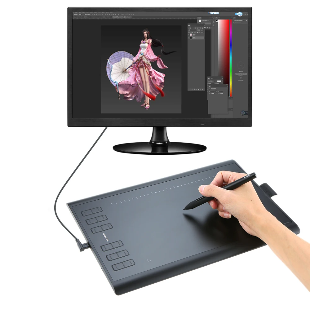 Цифровой планшет HUION 1060Plus 8192 уровней 5080lpi|Цифровые планшеты| |