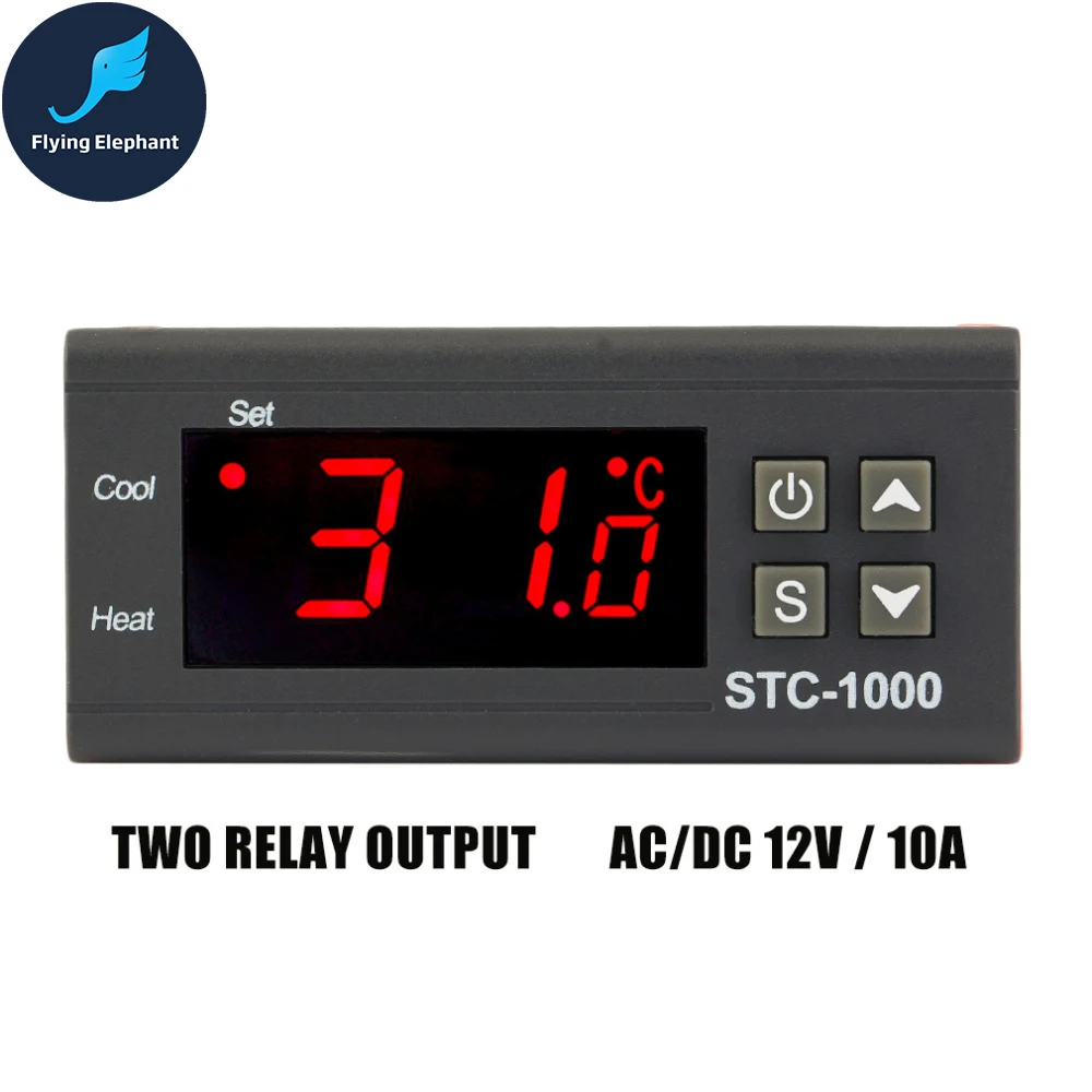Stc 1000 контроллер температуры для аквариума инкубационная машина 12 в 24 цифровой