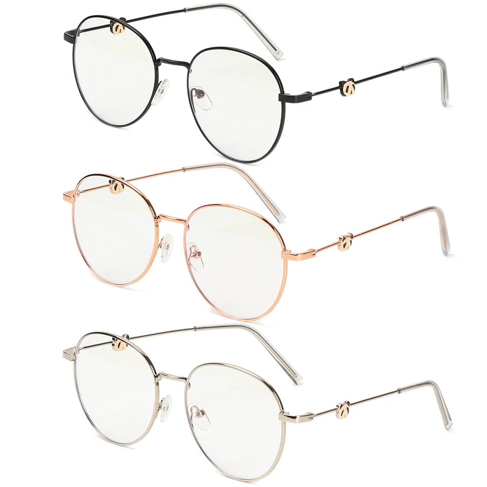 Очки унисекс в металлической оправе с защитой от синего светильник