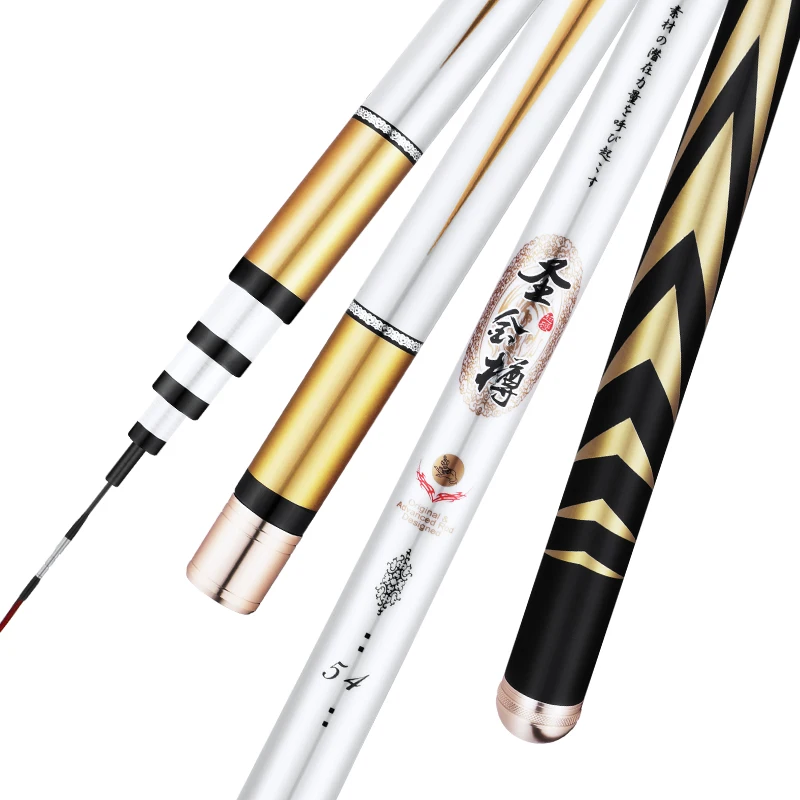 

3.6m 7.2m Ultra Light Taiwan Fishing Rods Carbon Fiber Hand Pole Wedkarstwo Olta Spinning Sticks Fishing Gear for Outdoor Sports