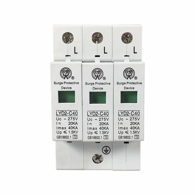 C40-3p 20ka ~ 40ka 275V 385V 420V Ac Spd стабилизатор напряжения для дома защитное устройство