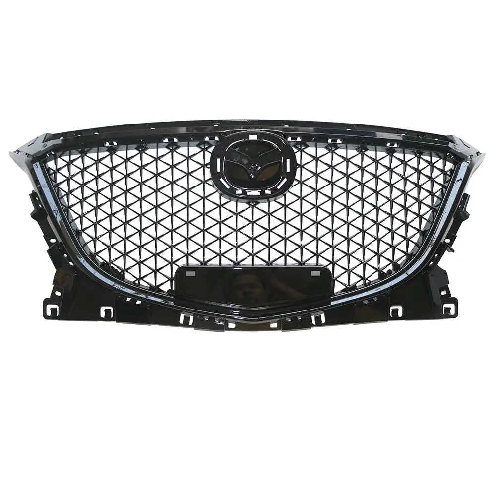 Для Mazda 3 Axela 2014 2015 2016 Передняя Верхняя решетка сотовая решетки ABS пластиковые