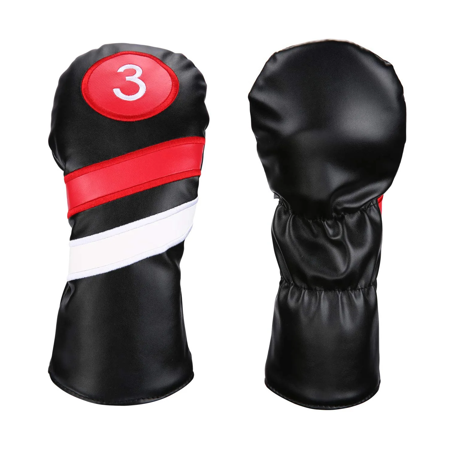 Гольф головные уборы 3 шт./компл. драйвер Фервей древесина подголовники черный