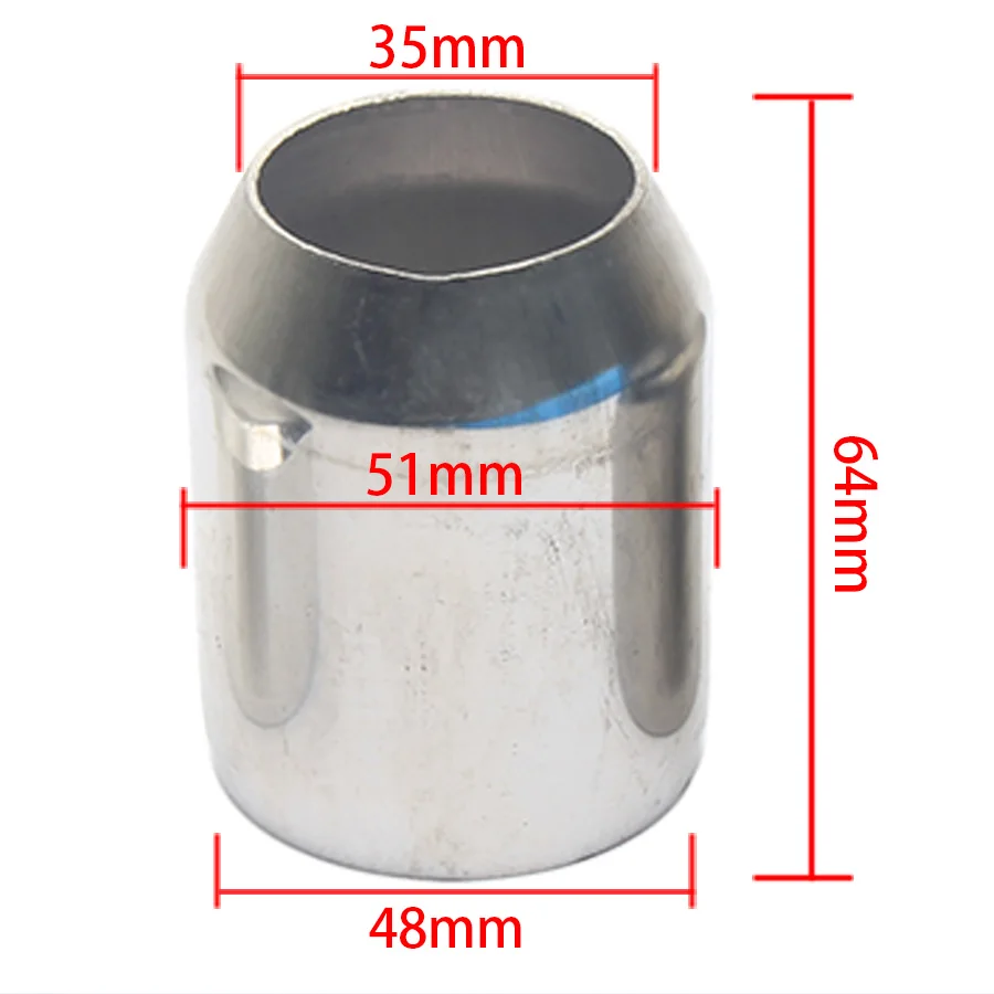 1 шт. универсальный адаптер для выхлопной трубы мотоцикла 51 60 мм|Выхлопные и