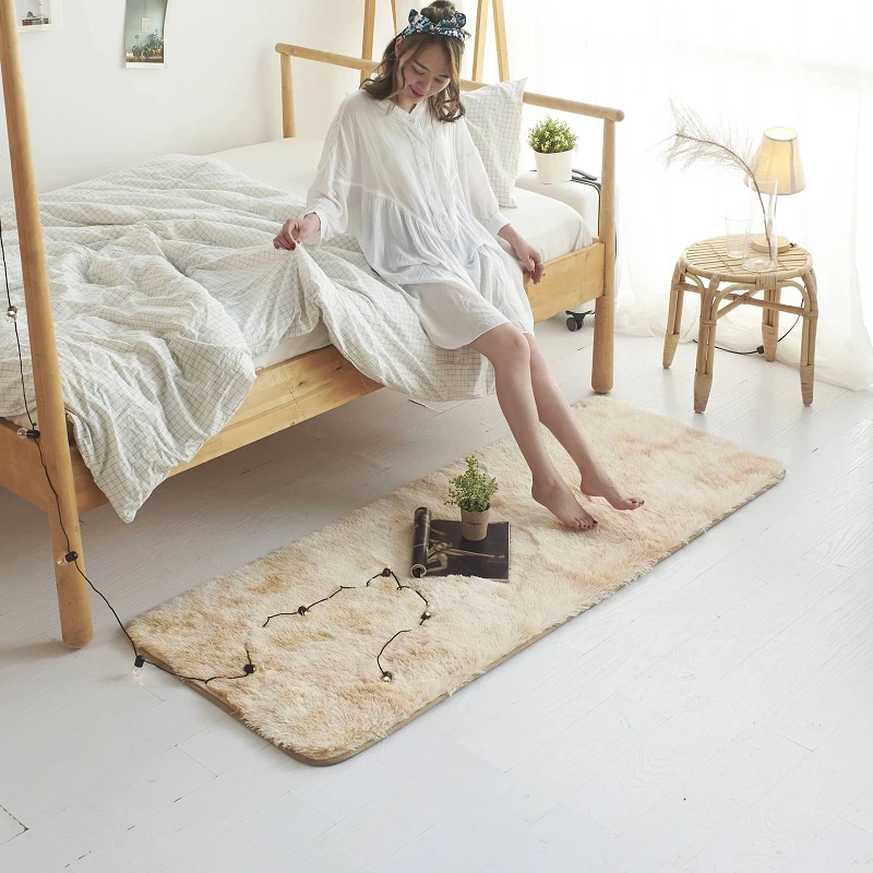 

Bubble Kiss Shaggy Carpet Tie Dye Art Plush Rugs Bedroom Decor Fluffy Carpets For Living Room Large Door Mat Customized Area Rug