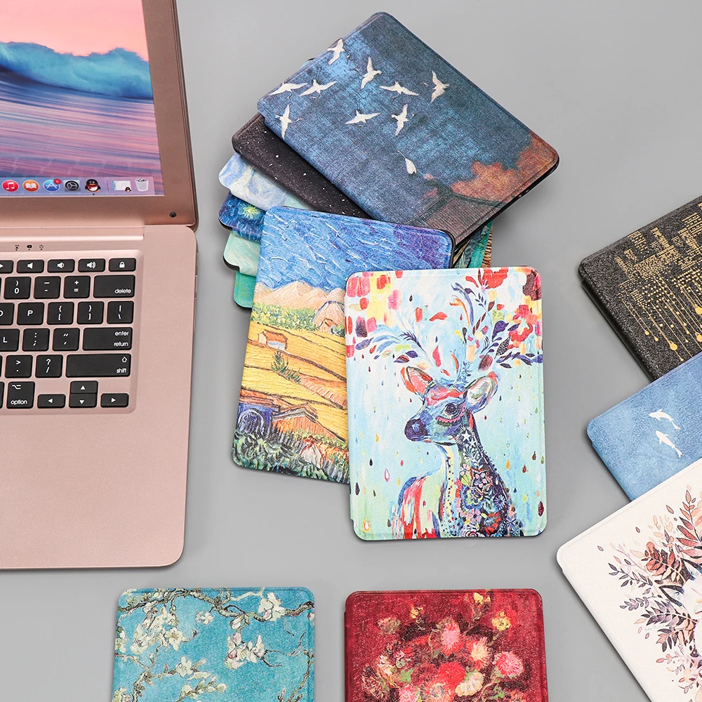 1 шт. ультратонкий Магнитный смарт чехол из искусственной кожи для Kindle Paperwhite 4 10 го