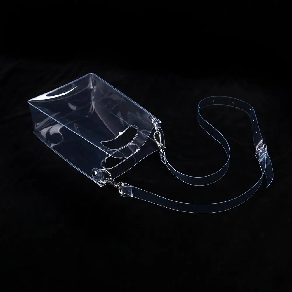 Мини-сумка через плечо из прозрачного ПВХ со съемным ремешком | Багаж и сумки
