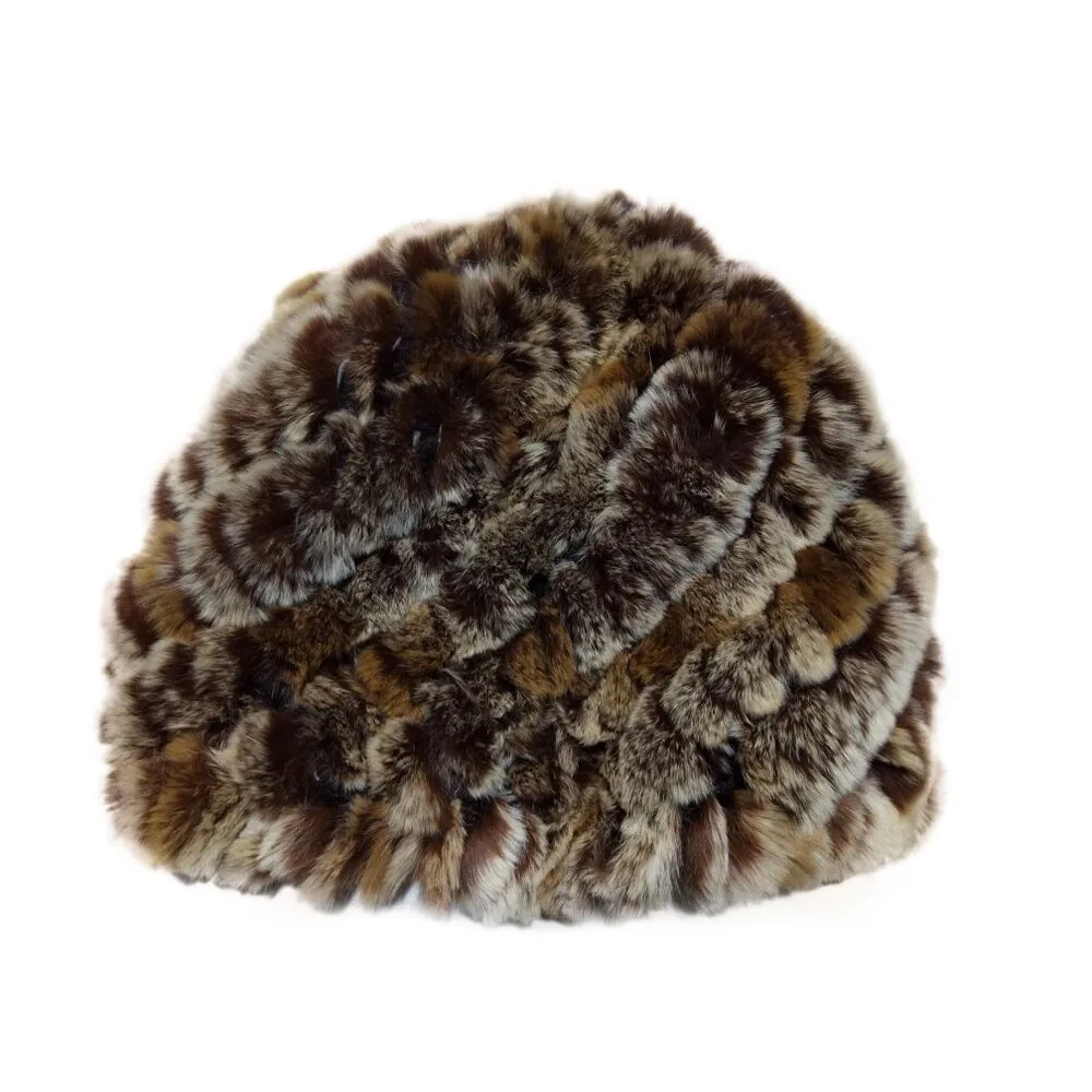 Модные женские зимние искусственные меховые наушники саржевая шапка с ананасом