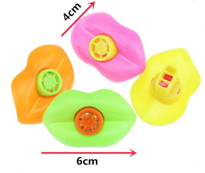 15 Pcs Funny Plastic Lip Whistles Birthday Party Favors Noisemakers For Children Kids Boys Girls Toys | Дом и сад