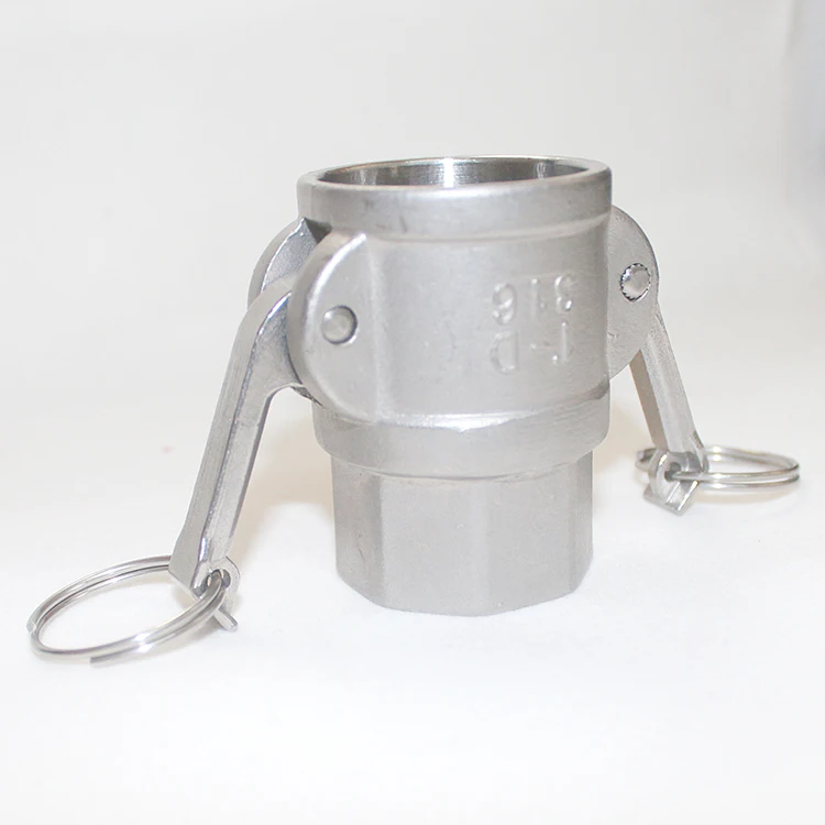 

BSPT 1/2"-2" Type D Female CamLock Cam Groove Fitting with Male Pipe Threads SUS316 Max 250Psi Vavle