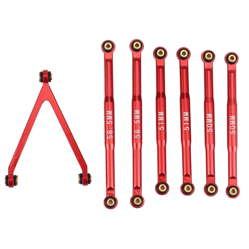 

Metal Link Linkage Pull Rod Tie Rod Set for Axial SCX24 C10 AXI00001 AXI00002 1/24 RC Crawler Car Upgrade Parts