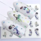 1 шт. Бабочка Русалка Цветок красота водяной штамповки дизайн ногтей типсы декор для ногтей маникюр переводка