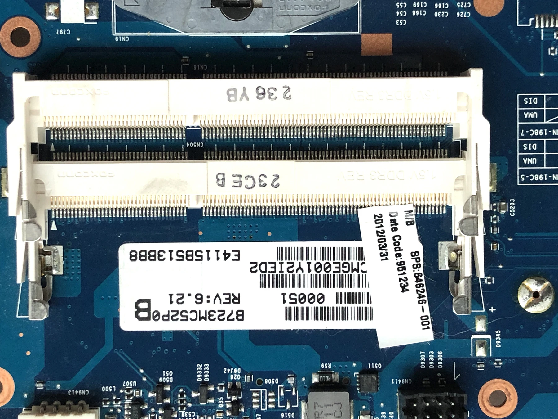 Лучшая цена для материнской платы ноутбука HP Probook 4530S 4730S 646246-001 DDR3 100%