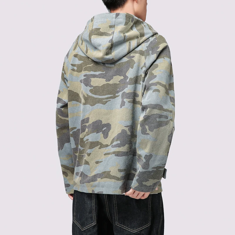 

iSurvivor 2021 Tang Suit Men's Trend Retro Casual Jacket Chinese Style Men's Stand Collar Jacket Camouflage Men