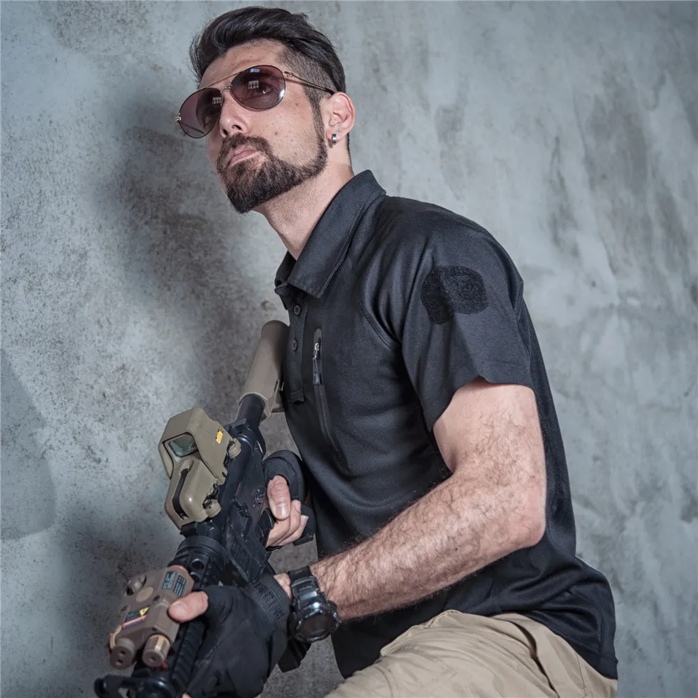 Высококачественная Мужская тактическая футболка для охоты пешего туризма с