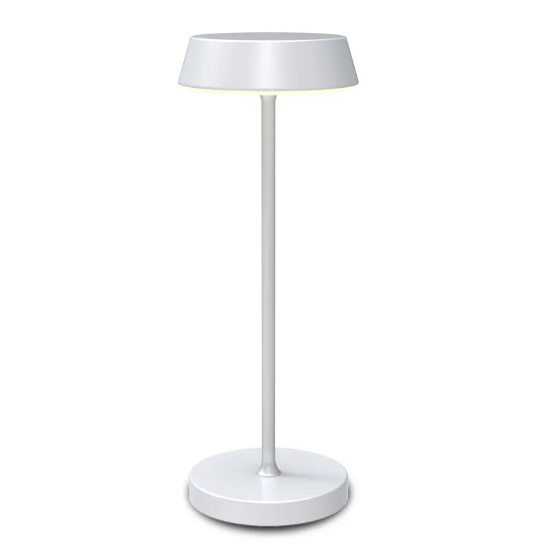 Creative European-style LED metal table lamp rechargeable bar table lamp student eye protection hotel bedside lamp