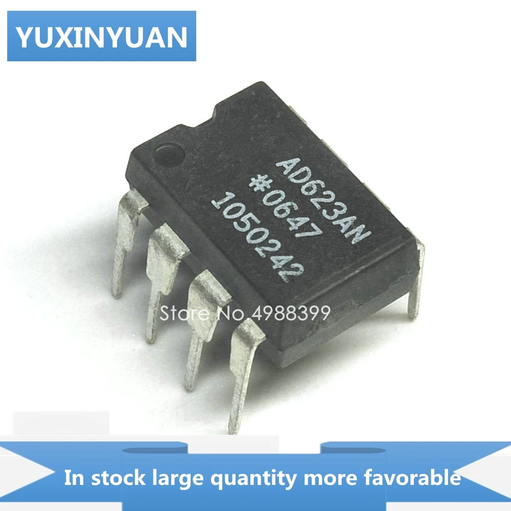 YUXINYUAN 1 шт AD623AN AD623A AD623 AD 623AN D623AN DIP8 в наличии | Электронные компоненты и