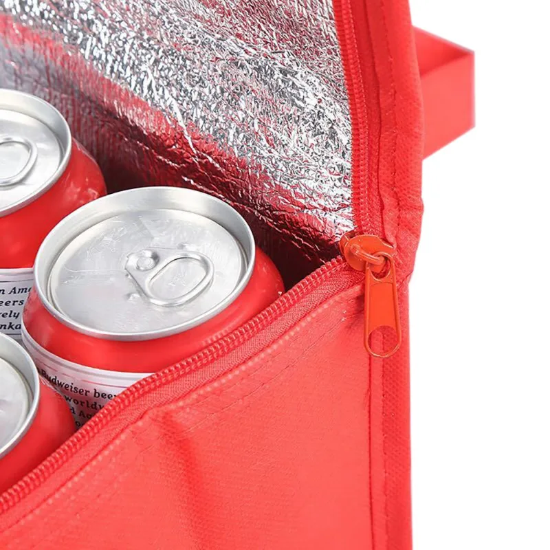 

Egg Dividers Handheld Hot & Cold Insulated Bags Cooler Bag Insulated Tote Large Capacity Take-out Bag RED 1pc