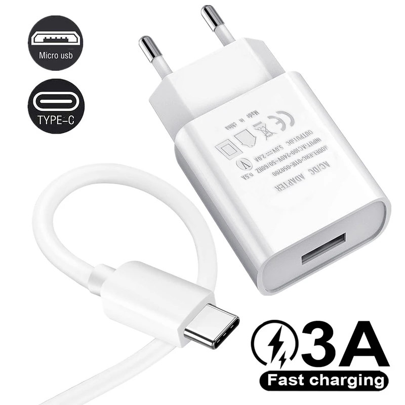 Оригинальная быстрая зарядка кабель Micro USB 5V 2A зарядное устройство Huawei P20 P30 P8 P9 P10