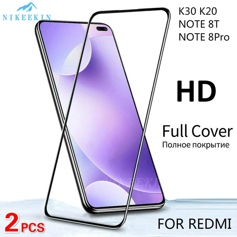 Закаленное стекло для Xiaomi Redmi Note 8 Pro 8T 7S 8A 7A 6A 2 шт.|Защитные стёкла и плёнки