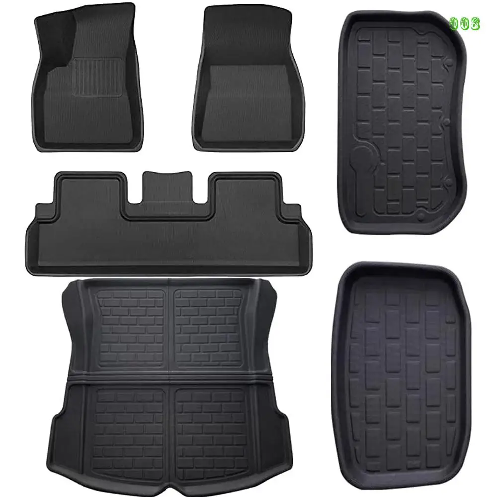 

Floor Mats for Tesla Model 3 Y Left/Right Driving All Weather Anti-Slip Waterproof Floor Liners Car Mat Interior Accessories