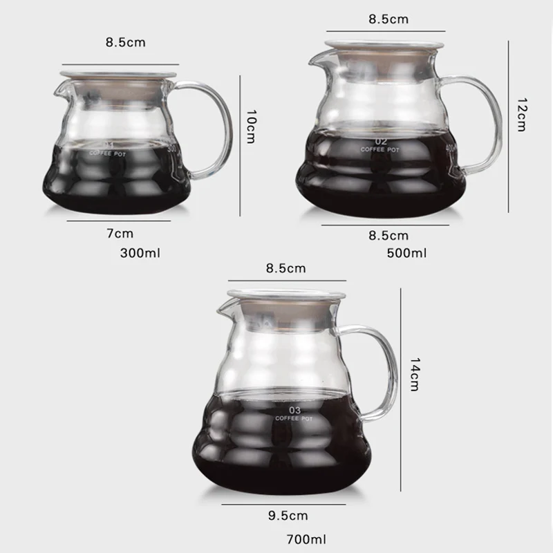 

Glass Coffee Pot Cloud Shaped Coffee Kettle Reusable Coffee Pot Heat Resistant Teapot Coffee Utensils 360/600/800ml