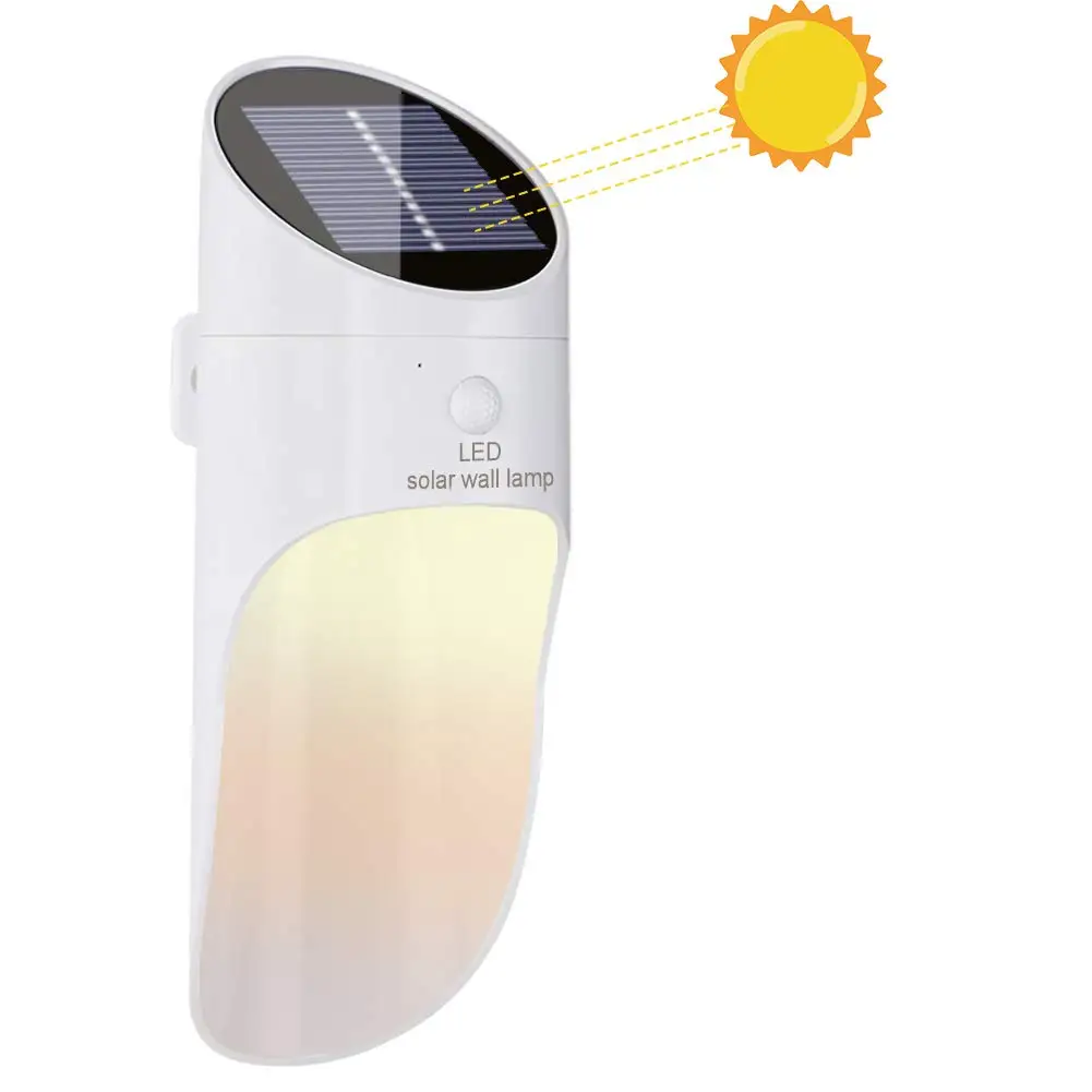 Солнечный светодиодный светильник IP65 Водонепроницаемый солнечный свч датчик