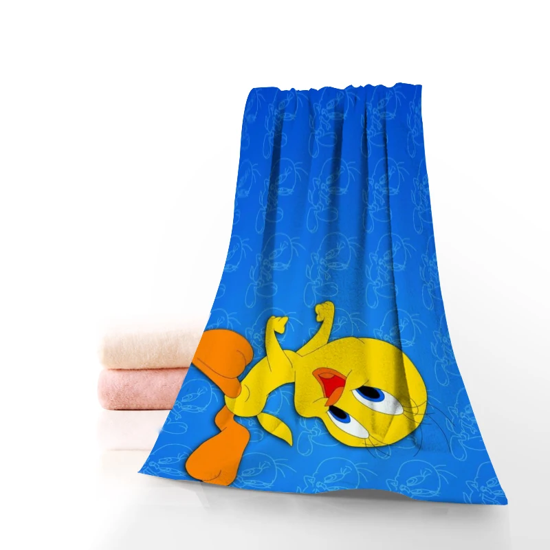 

New Arrival Tweety Bird Towel Multiple Color Microfiber Beach Bath Towel Sports Face Towel Customizable Printing Bath Towels