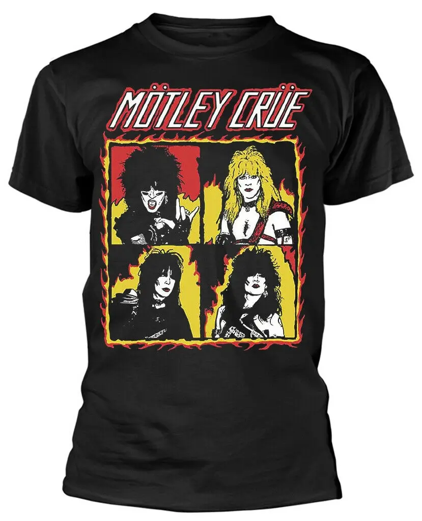 Пестрая Круе Крик на дьявола Фламинго (черная) Футболка Новинка и