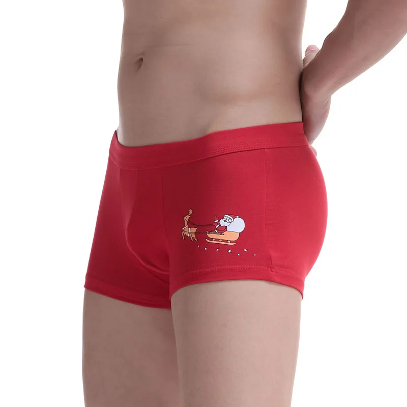 Мужские хлопковые трусы боксеры сексуальные мужские комфортные трусики из