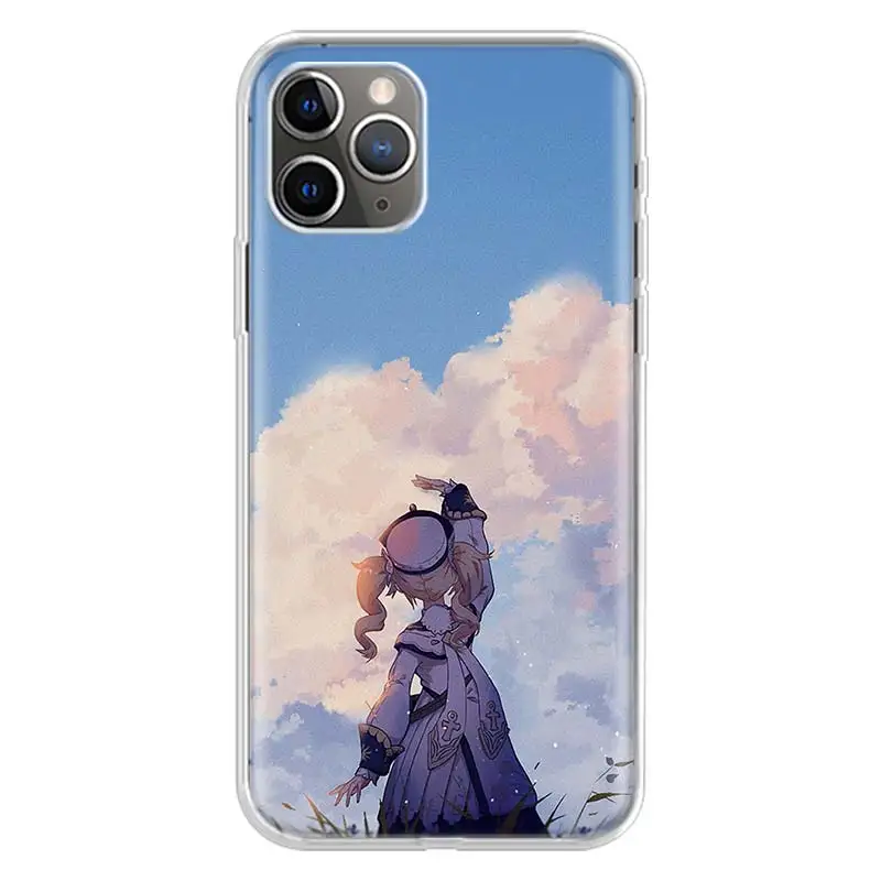 hot game genshin impact silicone case coque for iphone 13 pro max 11 12 pro xs max x xr 7 8 6 6s plus se 2020 back cover free global shipping