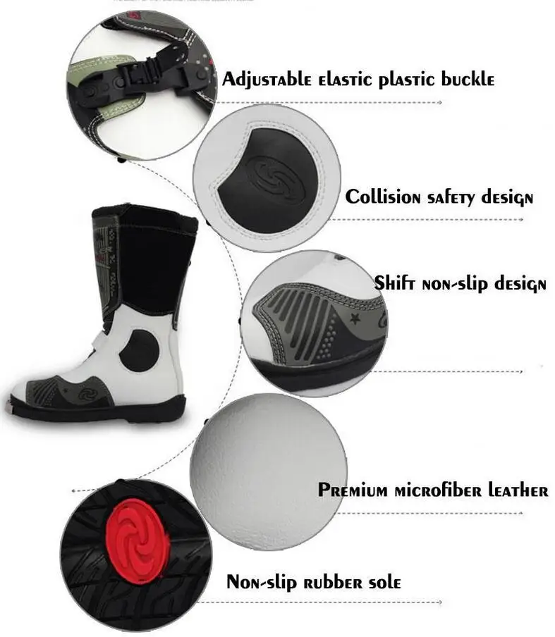 Мужские мотоциклетные ботинки для мотокросса обувь внедорожные езды на