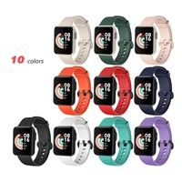 silicone watch strap for global version xiaomi mi watch lite colorful soft watch band