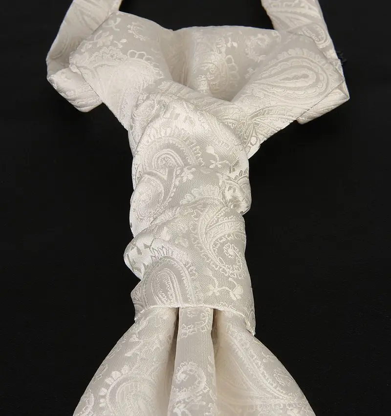 Linbaiway Men's Wedding Paisley Neckties for Mens Cravat Ascot Self Tie Gentleman Polyester Neck Custom LOGO | Аксессуары для