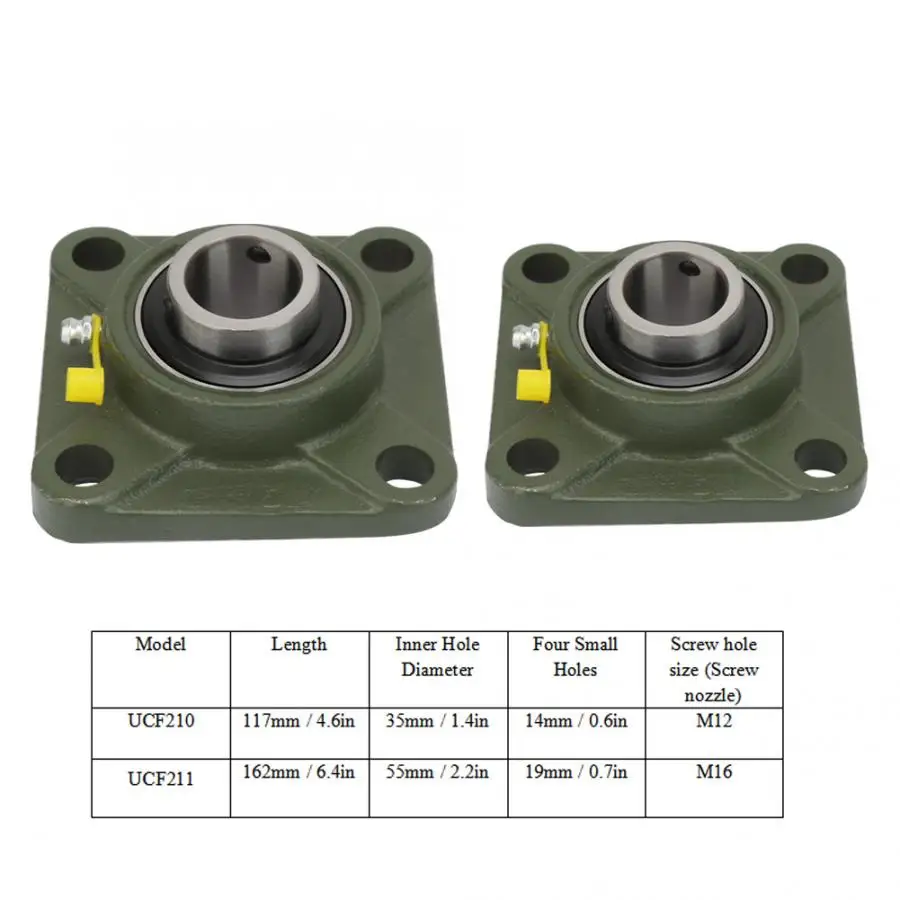 1 шт. квадратный подшипник для кастингового корпуса|Подшипники| |