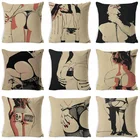 Чехол для подушки для дивана, автомобиля, подушка для ягодиц, наволочка ЛЕДИ