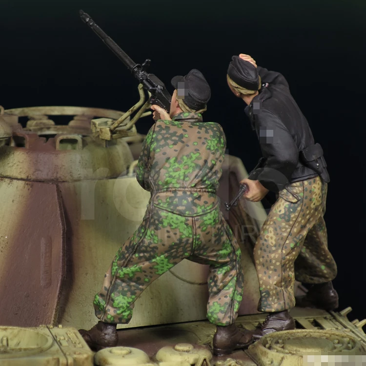 1/35 Panther crew 1944 WW2 солдатская модель из смолы GK военная тематика комплект в