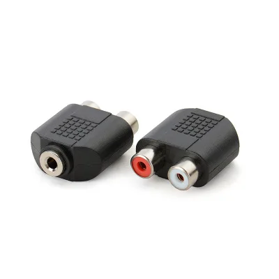 Усилитель мощности динамика с покрытием 3 5 мм аудио стерео разъем гнездо к 2 RCA