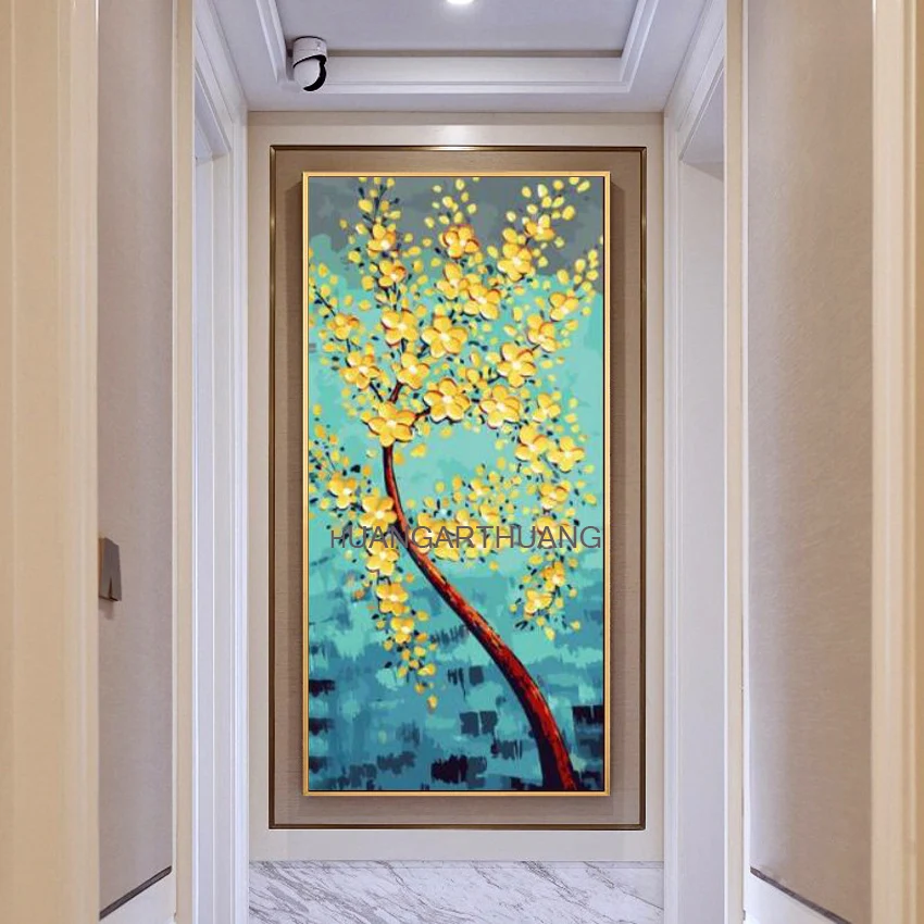 Палитра ножей богатых деревьев картина маслом для гостиной домашний декор