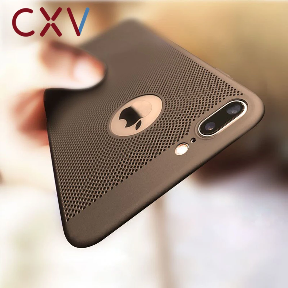 Ультратонкий чехол для телефона с теплоотводом для iPhone 7 8 6 6s plus 5 5s SE X XS MAX XR, жесткий чехол из матового PC с задней стороны, с дыхательным покрытием.