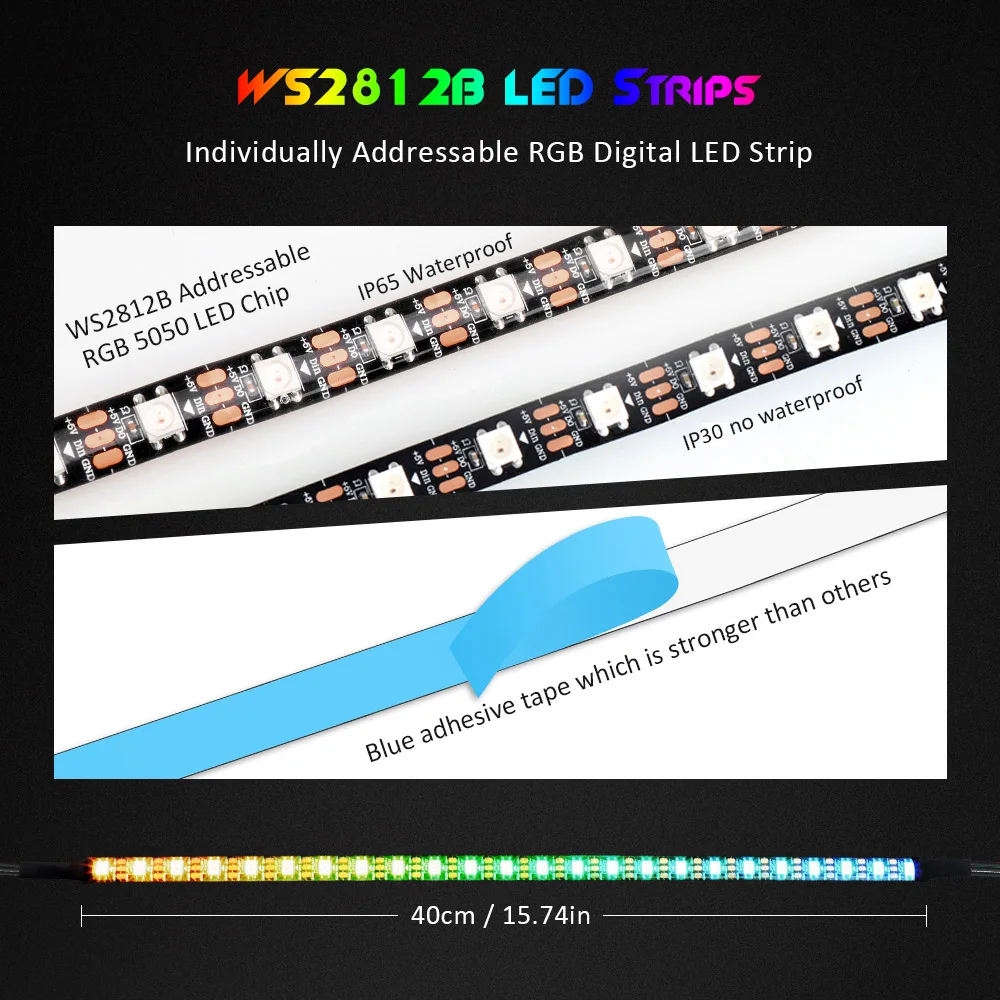 Адресуемая материнская плата 5 в 3 Pin PC Светодиодная лента RGB светодиодная