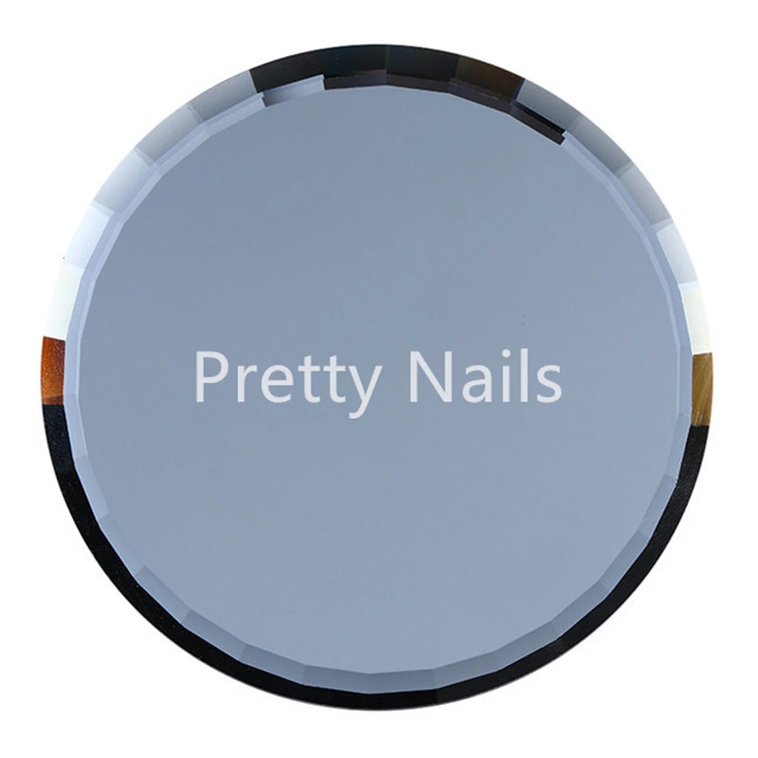 

1 PC Round Nail Art Nail Palette With Stainless Steel Nail Art Display Tips Showing Board Painting Color Card Nail Art Tool s