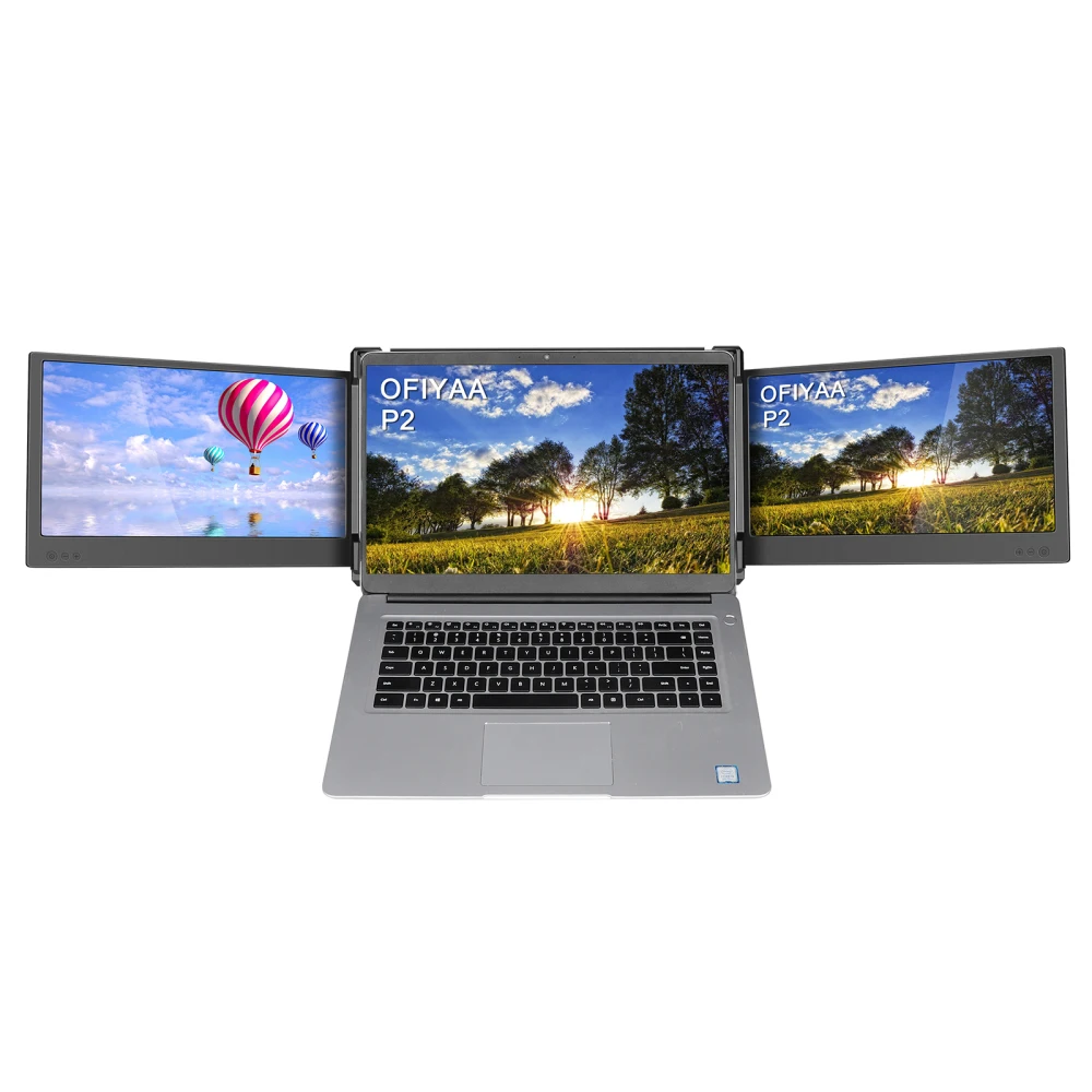 Портативный монитор для ноутбука Раздельный экран USB Type-C HD дисплей Full 1080P игровой