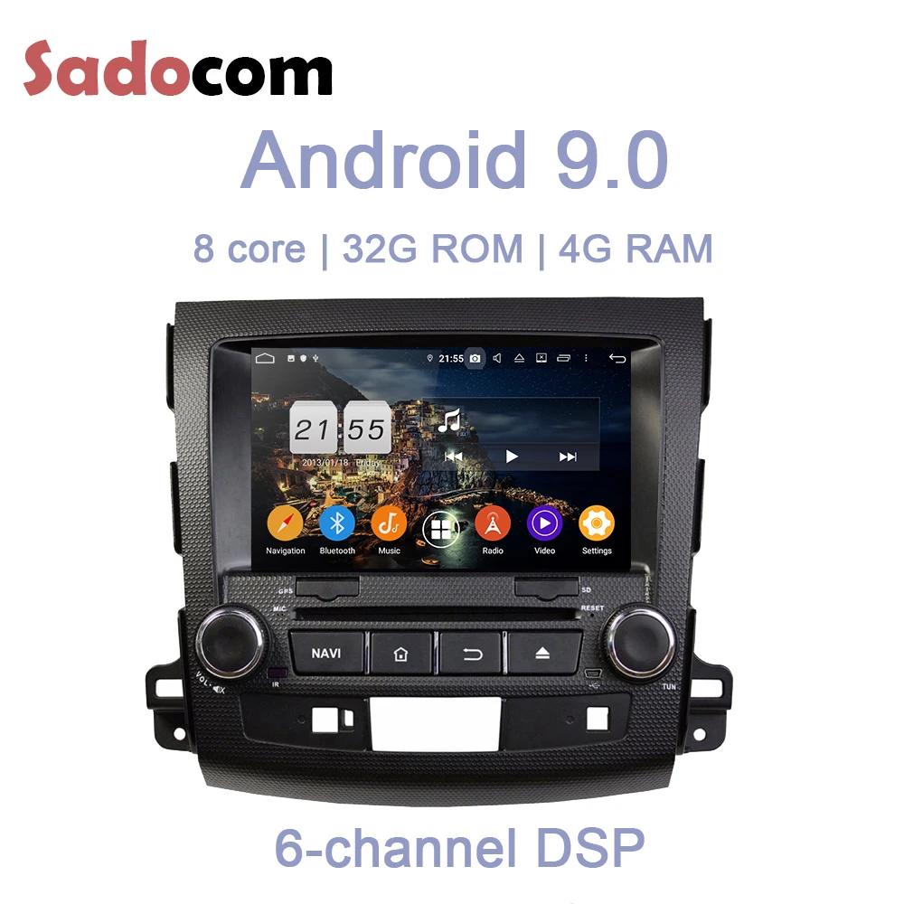 8 &quotDSP Android 9 0 4 Гб RAM Core автомобильный dvd плеер GPS карта RDS радио wifi BT 2 DVR камера ТВ для
