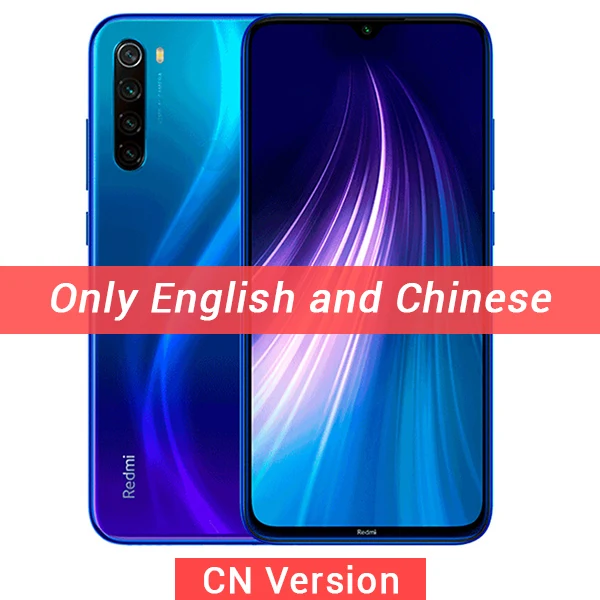CN ROM Blue Мобильный телефон Xiaomi Redmi Note 8 с глобальной прошивкой, 4 ГБ, 64 ГБ, Восьмиядерный процессор Snapdragon 665, камера заднего вида 48 МП, 6,3 дюйма, FHD+ экран, 4000 мАч - Цвет: CN ROM Blue