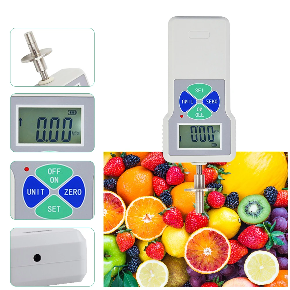 Прочность фруктов пенетрометр дигтальный склерометр тестер твердости для