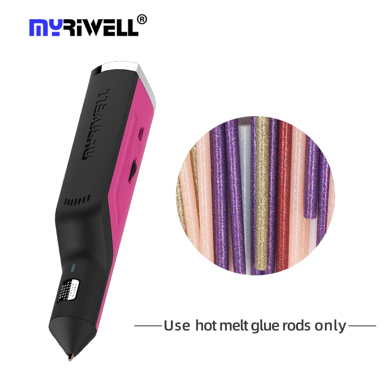 

Myriwell wireless 3D pen USB wire hot melt glue gun The Best Gift RS-100A best sellers silk fixing tool