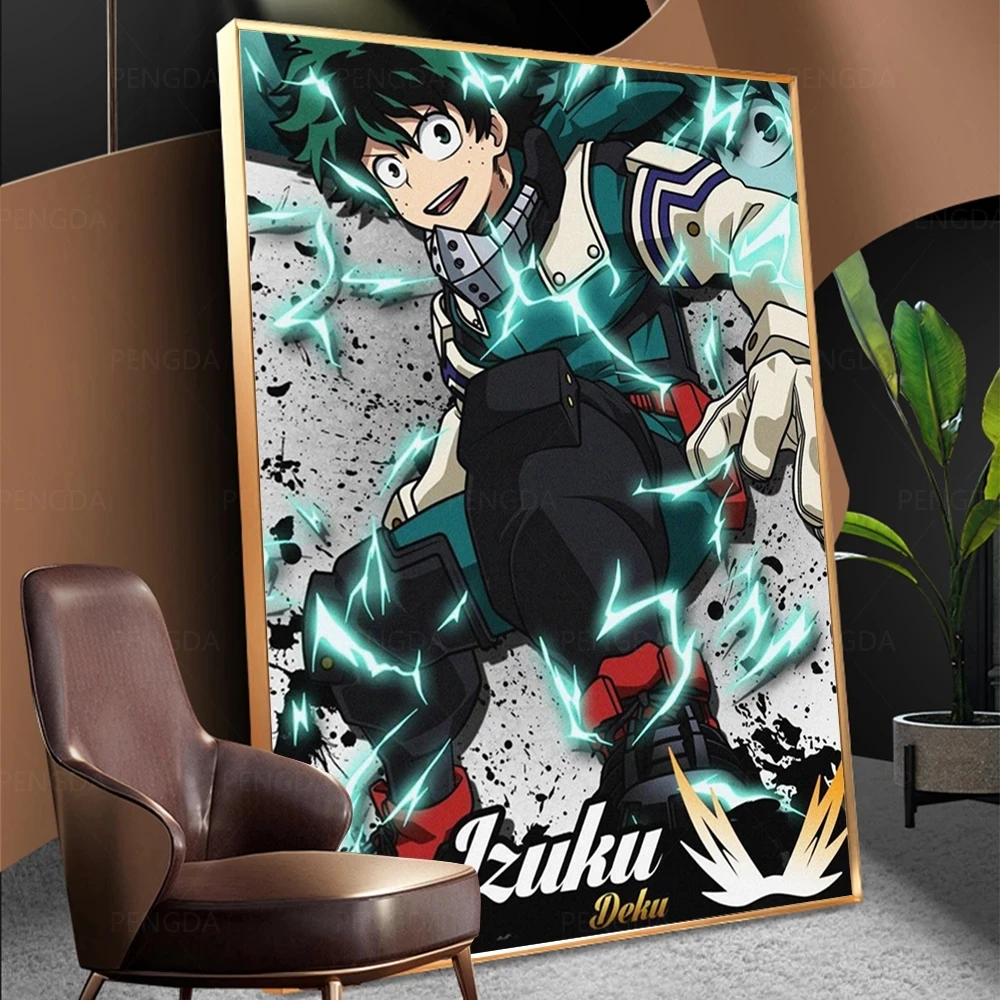 

Deku Anime Boy Blue Paintings Pictures Hd Prints Poster My Hero Academy Canvas Wall Artwork Living Room Home Decoration Modular