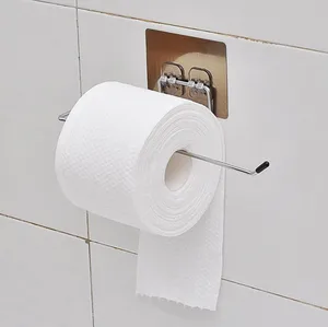 Bathroom Shelf Toilet Roll Paper Holder Stainless Steel Towel Rack Wall Mount Tissue Holder Bathroom Suction Hanger Hook